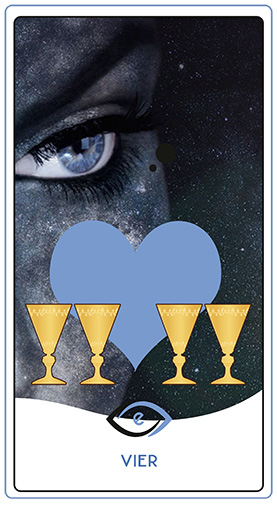 tarot Kelken vier