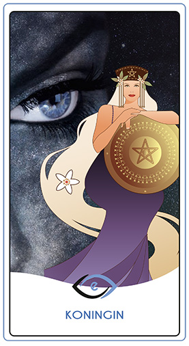 tarot Pentakels Koningin